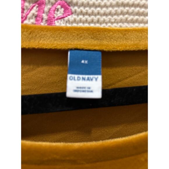 NWT Old Navy Gold Plus Size Long Sleeve Top Women's Size 4X - Picture 4 of 4
